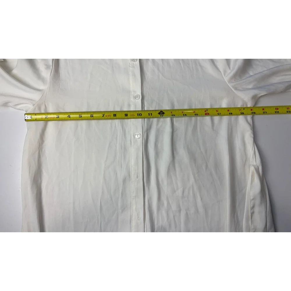 Summersalt Effortless Shirtdress Cover-Up‎ White Maxi Large Beach Honeymoon Euro